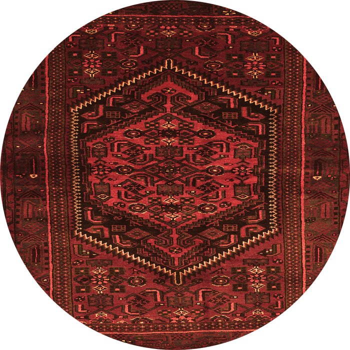 Square Persian Orange Traditional Rug, tr3102org