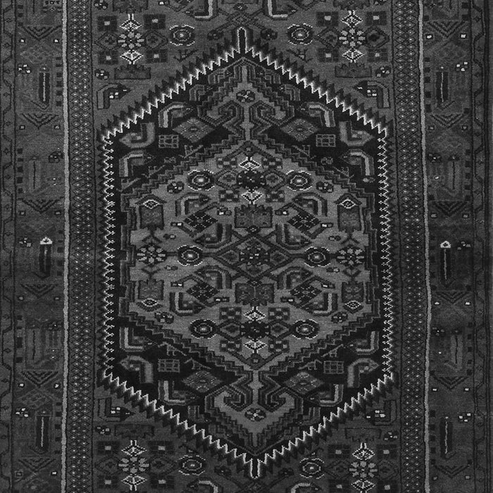 Serging Thickness of Machine Washable Persian Gray Traditional Rug, wshtr3102gry