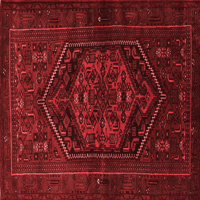 Machine Washable Persian Red Traditional Rug, wshtr3102red