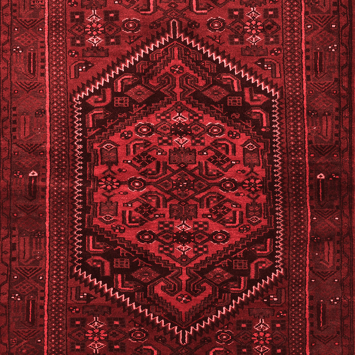 Machine Washable Persian Red Traditional Rug, wshtr3102red