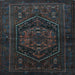 Square Persian Light Blue Traditional Rug, tr3102lblu