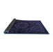 Sideview of Persian Blue Traditional Rug, tr3102blu