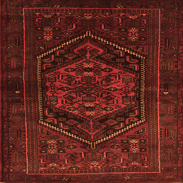 Serging Thickness of Persian Orange Traditional Rug, tr3102org