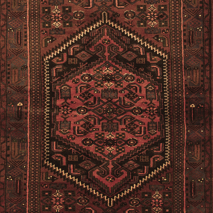 Machine Washable Persian Brown Traditional Rug, wshtr3102brn