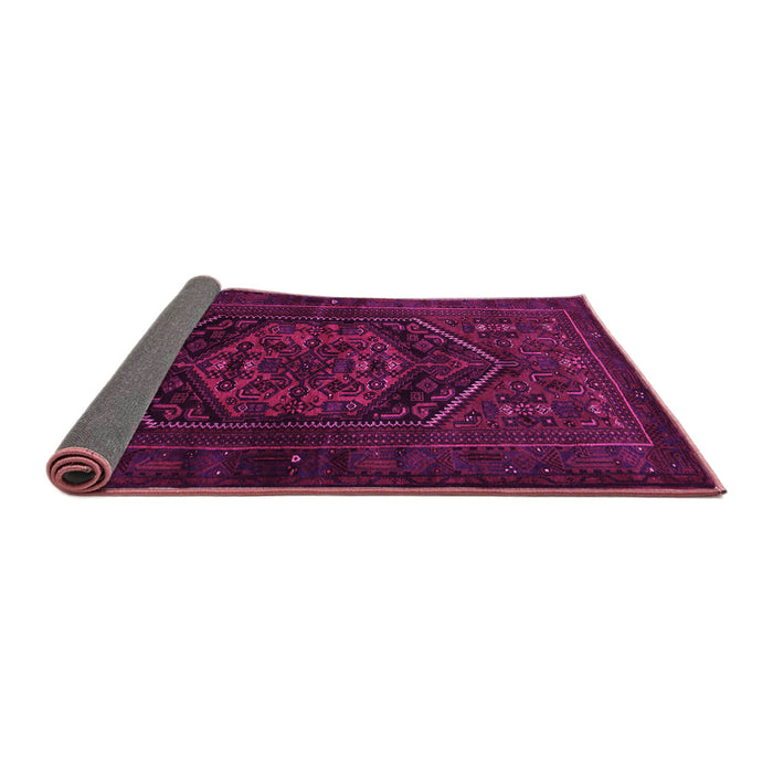 Sideview of Persian Pink Traditional Rug, tr3102pnk