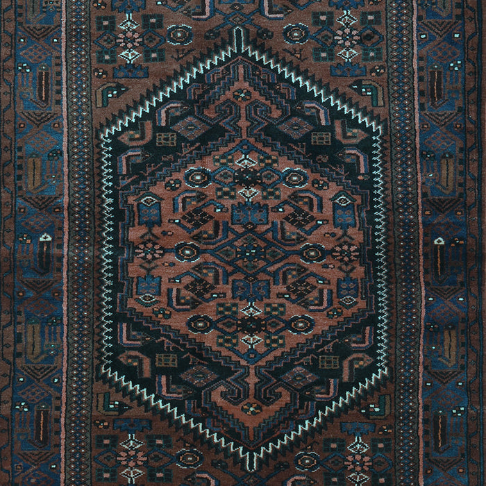 Machine Washable Persian Light Blue Traditional Rug, wshtr3102lblu