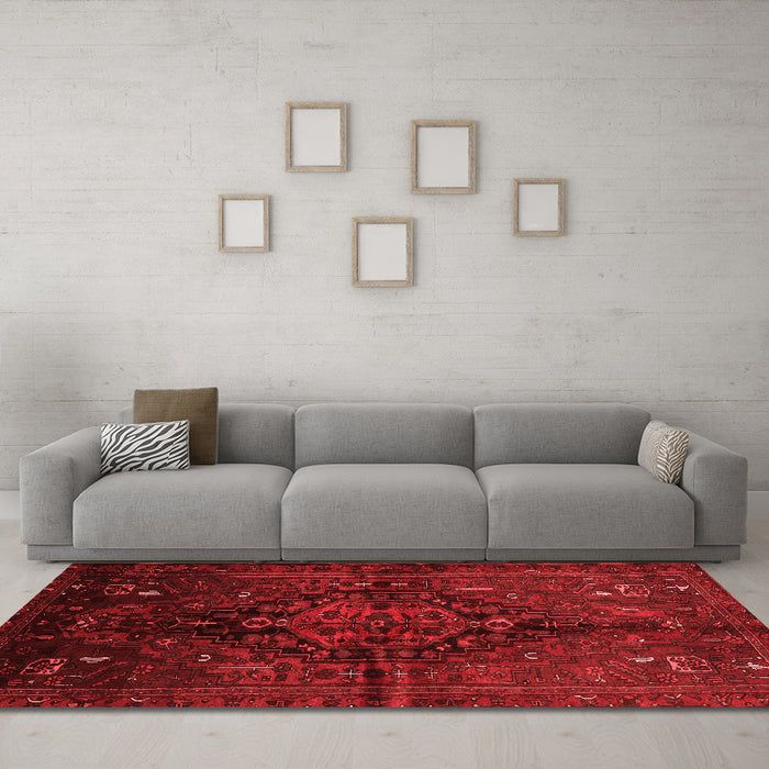 Traditional Red Washable Rugs