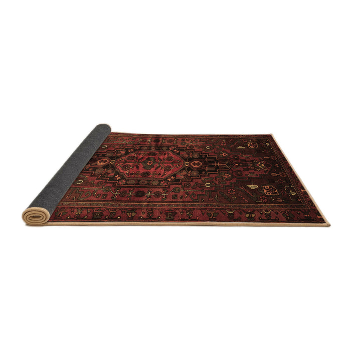 Sideview of Persian Brown Traditional Rug, tr3103brn