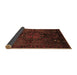 Sideview of Persian Brown Traditional Rug, tr3103brn