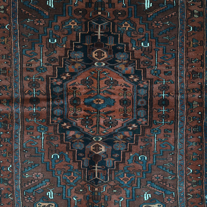 Machine Washable Persian Light Blue Traditional Rug, wshtr3103lblu