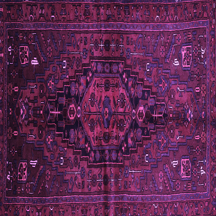 Square Persian Purple Traditional Rug, tr3103pur