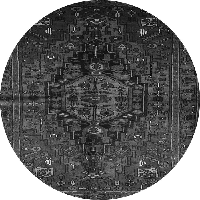 Machine Washable Persian Gray Traditional Rug, wshtr3103gry