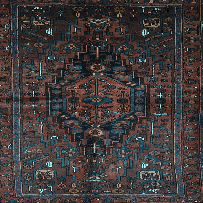 Square Persian Light Blue Traditional Rug, tr3103lblu