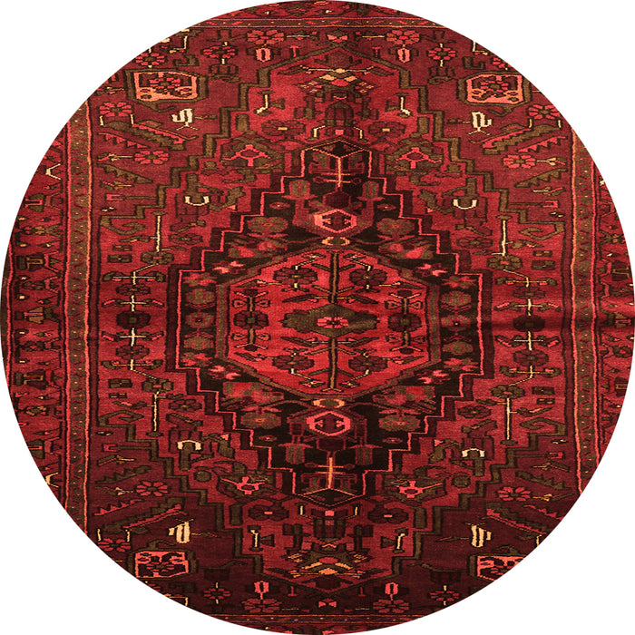 Square Persian Orange Traditional Rug, tr3103org