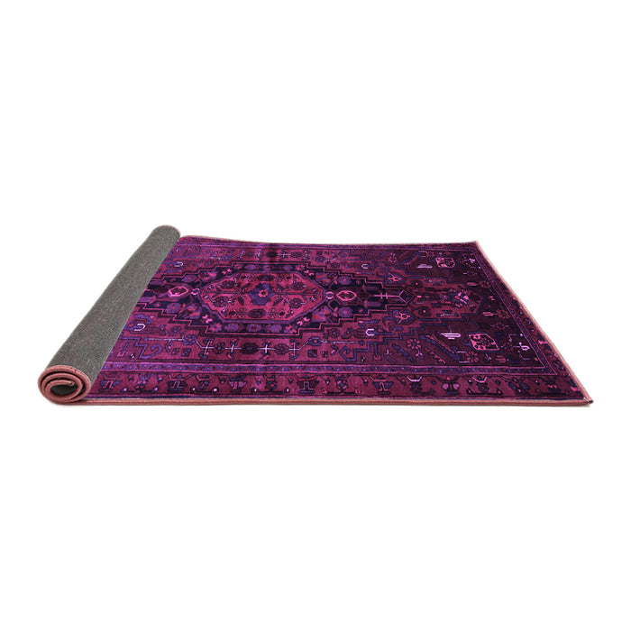 Sideview of Persian Purple Traditional Rug, tr3103pur