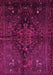 Machine Washable Persian Pink Traditional Rug, wshtr3103pnk