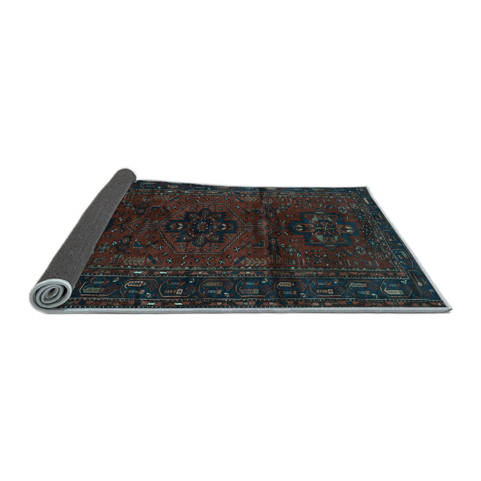 Sideview of Persian Light Blue Traditional Rug, tr3104lblu