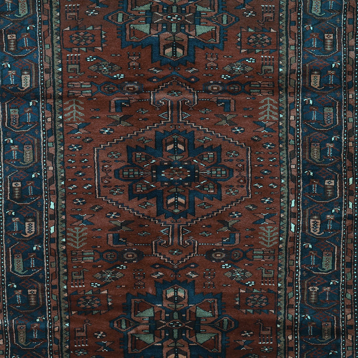Machine Washable Persian Light Blue Traditional Rug, wshtr3104lblu