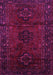 Machine Washable Persian Pink Traditional Rug, wshtr3104pnk