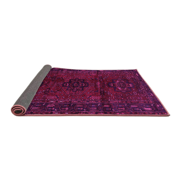 Sideview of Persian Pink Traditional Rug, tr3104pnk