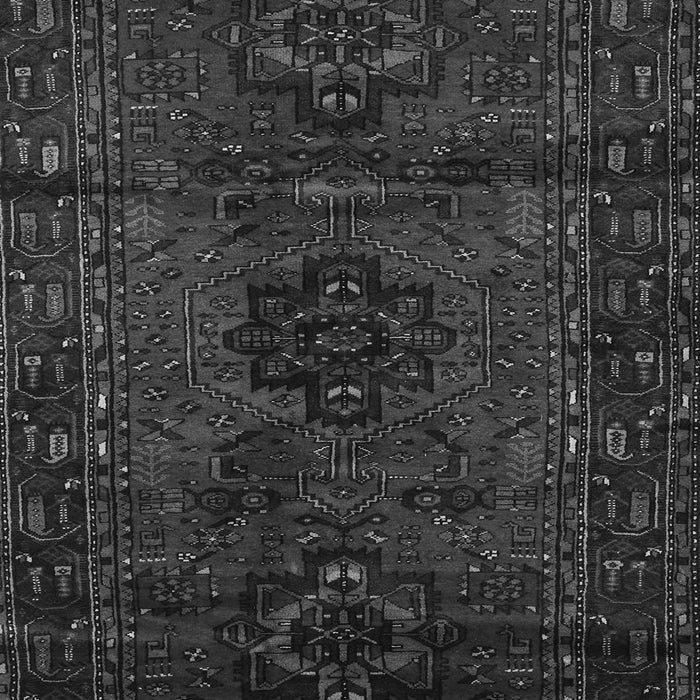 Serging Thickness of Machine Washable Persian Gray Traditional Rug, wshtr3104gry