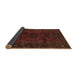 Sideview of Persian Brown Traditional Rug, tr3104brn