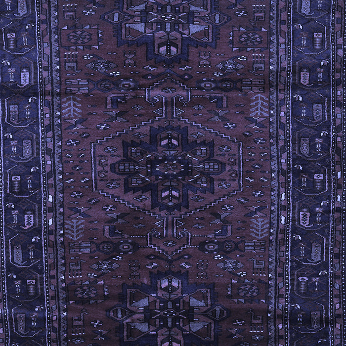 Machine Washable Persian Blue Traditional Rug, wshtr3104blu