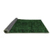 Sideview of Persian Emerald Green Traditional Rug, tr3104emgrn
