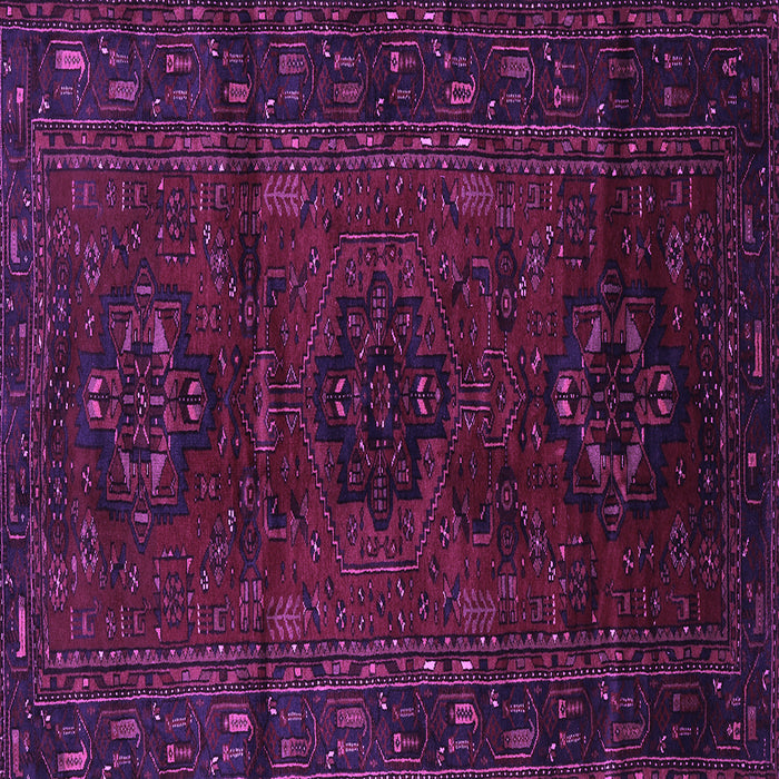 Square Machine Washable Persian Purple Traditional Area Rugs, wshtr3104pur