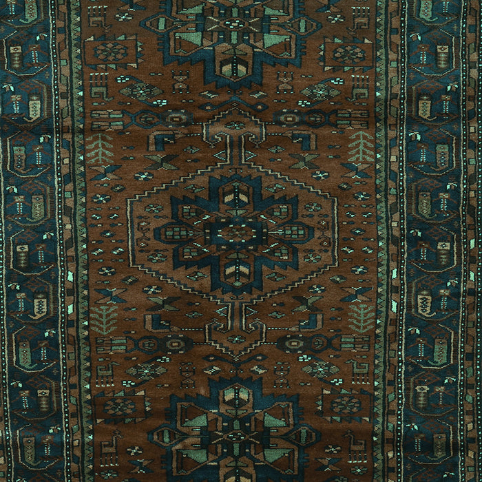 Machine Washable Persian Turquoise Traditional Area Rugs, wshtr3104turq