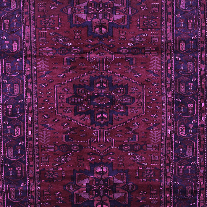 Machine Washable Persian Purple Traditional Area Rugs, wshtr3104pur