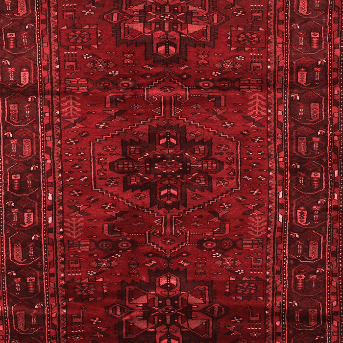 Machine Washable Persian Red Traditional Rug, wshtr3104red