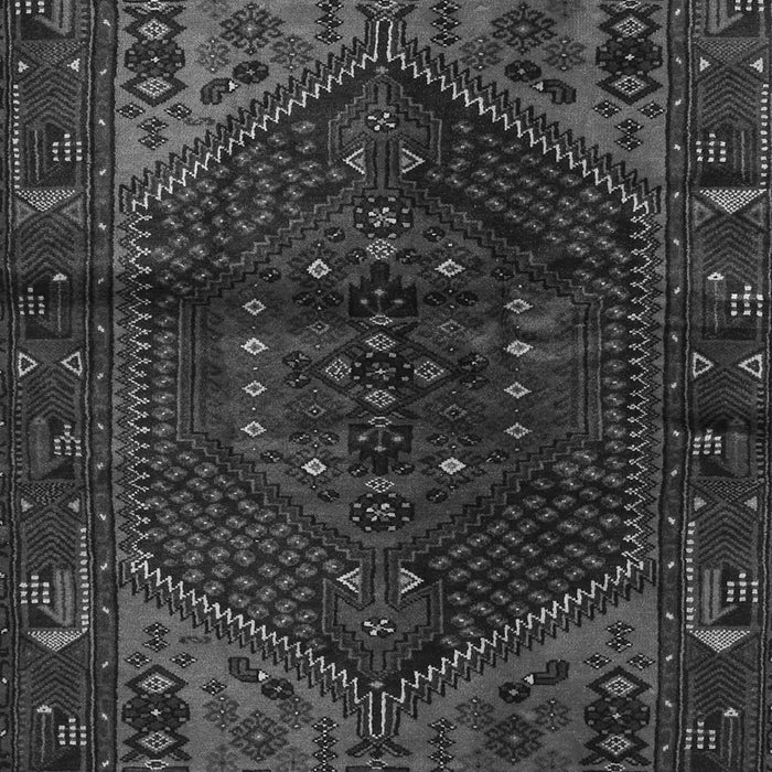 Serging Thickness of Machine Washable Persian Gray Traditional Rug, wshtr3105gry