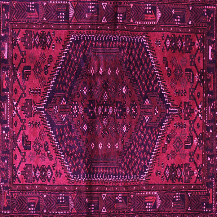 Square Persian Pink Traditional Rug, tr3105pnk