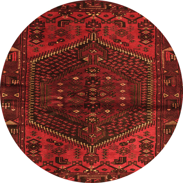 Machine Washable Persian Orange Traditional Area Rugs, wshtr3105org