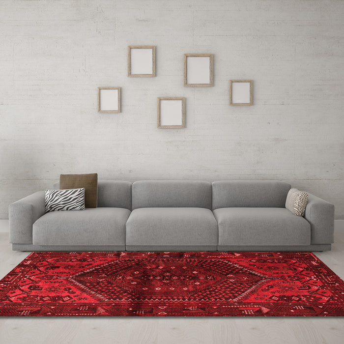 Traditional Red Washable Rugs