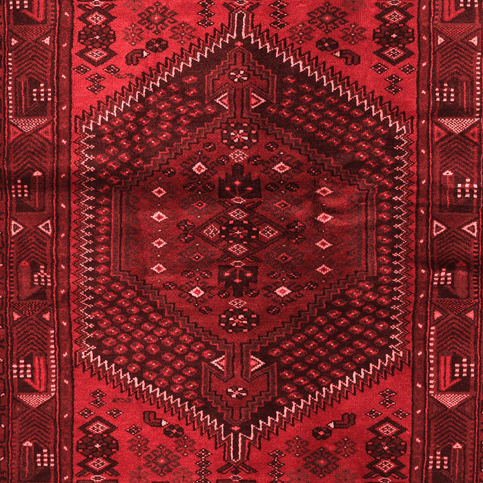 Machine Washable Persian Red Traditional Rug, wshtr3105red