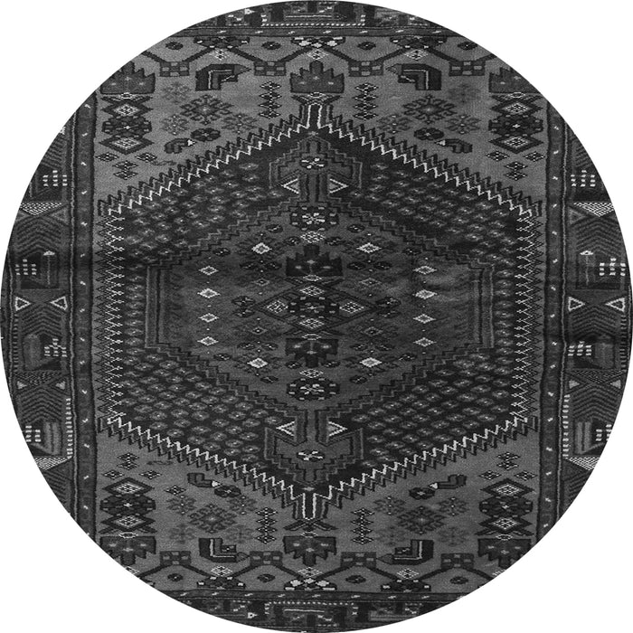 Machine Washable Persian Gray Traditional Rug, wshtr3105gry