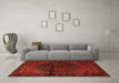 Machine Washable Persian Orange Traditional Area Rugs in a Living Room, wshtr3105org