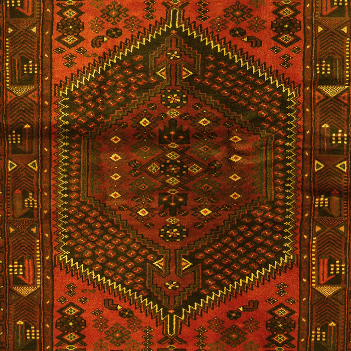 Machine Washable Persian Yellow Traditional Rug, wshtr3105yw