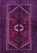 Machine Washable Persian Purple Traditional Area Rugs, wshtr3106pur