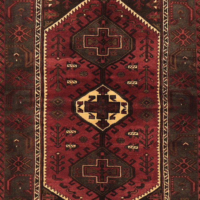 Machine Washable Persian Brown Traditional Rug, wshtr3106brn