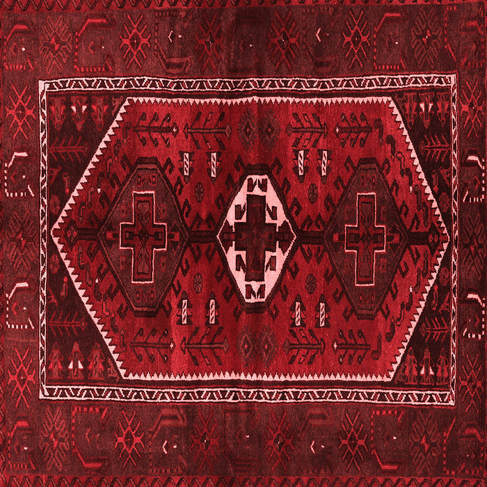 Machine Washable Persian Red Traditional Rug, wshtr3106red