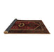 Sideview of Persian Brown Traditional Rug, tr3106brn
