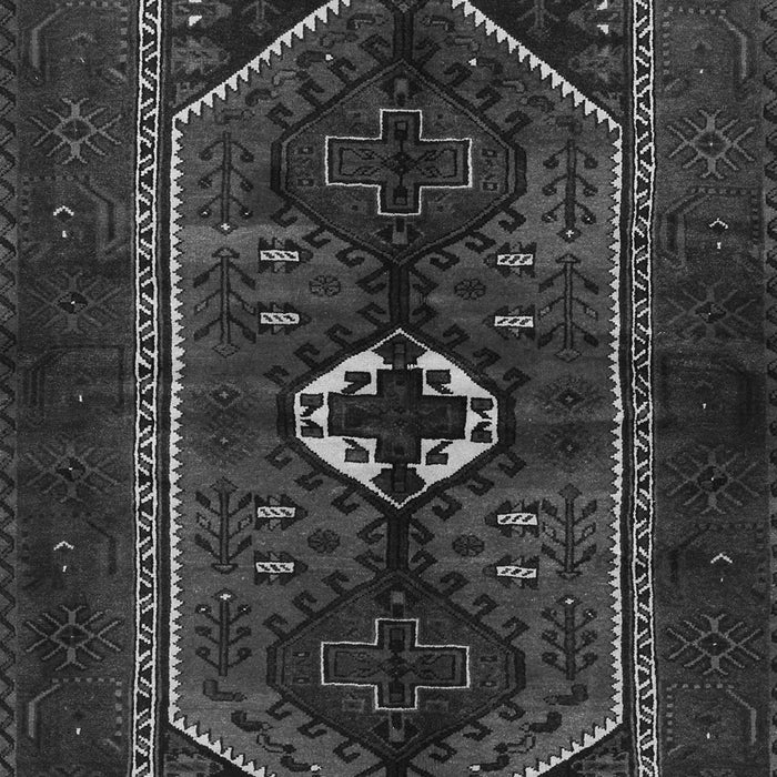 Serging Thickness of Machine Washable Persian Gray Traditional Rug, wshtr3106gry