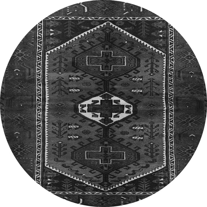 Square Persian Gray Traditional Rug, tr3106gry