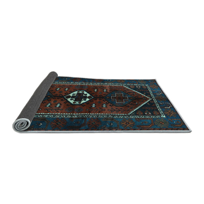 Sideview of Persian Light Blue Traditional Rug, tr3106lblu