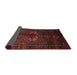 Sideview of Traditional Maroon Red Persian Rug, tr3107