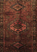 Machine Washable Persian Brown Traditional Rug, wshtr3107brn