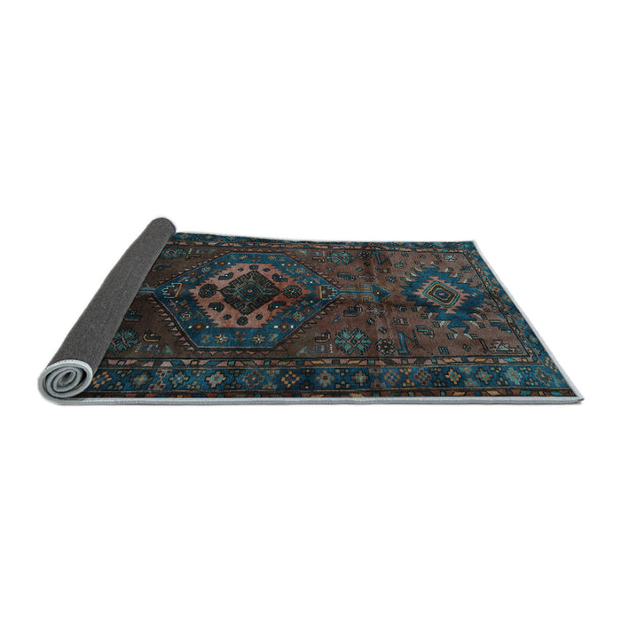 Sideview of Persian Light Blue Traditional Rug, tr3107lblu